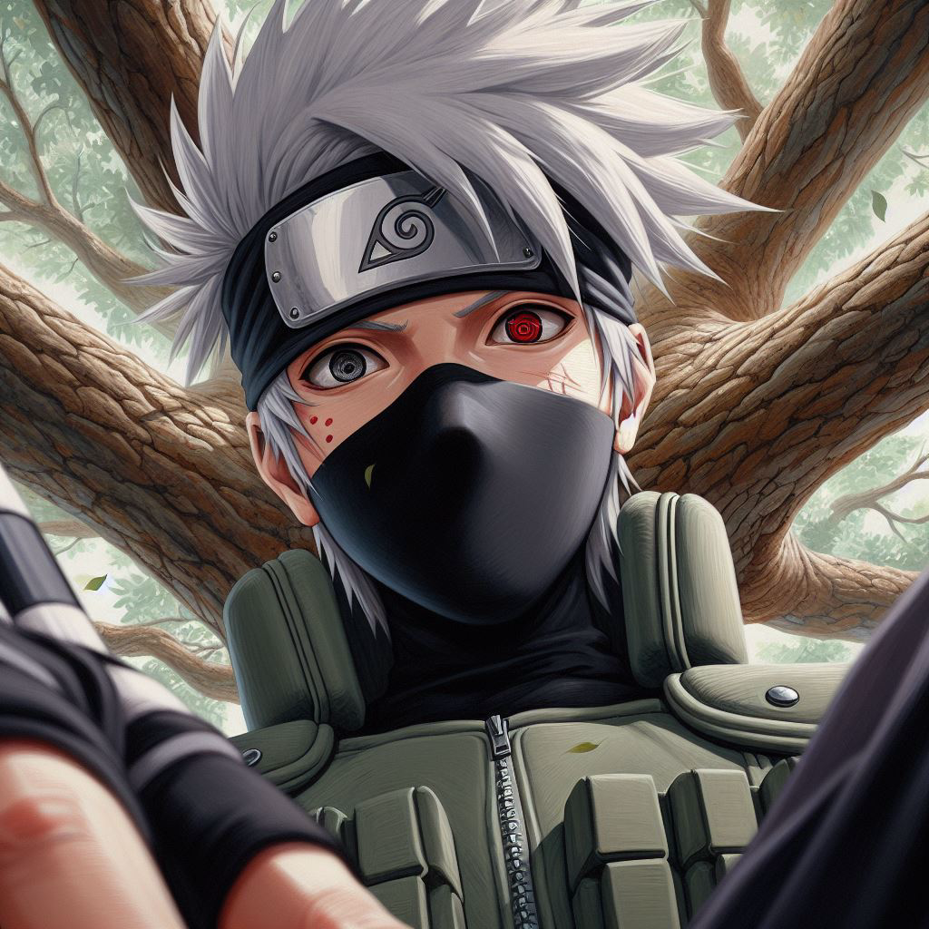 Tarjeta de personaje de anime Kakashi